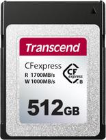 "Transcend CFexpress TS512GCFE820" B tipo atminties kortelė - 512GB / 512GB / 512GB / 512GB / 512GB / Įrašymas - iki 1700MB/s / 1300MB/s