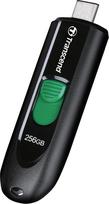 "Transcend Jetflash 790C" 256GB USB-C atmintinė, juoda, USB 3.2 Gen 1, dizainas be dangtelio su slankikliu, idealiai tinka "iPhone 15/16/17", "MacBook", "iPad" ir "Android" išmaniesiems telefonams