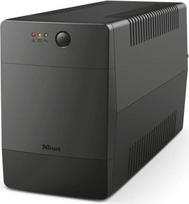 "Trust Paxxon" 1500 VA nepertraukiamo maitinimo šaltinis (UPS) su akumuliatoriaus buferiu ir 4 sieniniais lizdais, apsaugotas nuo viršįtampių - juodas