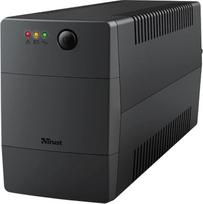 "Trust Paxxon" 800VA nepertraukiamo maitinimo šaltinis (UPS) su akumuliatoriaus buferiu ir 2 sieniniais lizdais, apsaugotas nuo viršįtampių - juodas