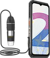 "Ulefone uSmart C01" skaitmeninis mikroskopas 1000 kartų padidinimas, skirtas "Ulefone Armor 27T Pro/27/27T/27 Pro/Armor 26 Ultra/Armor 24/21/19/19/19T/18/18T/16S/Pro Outdoor Handy" su "uSmart" išplėtimo prievadu