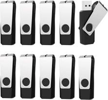 "Vansuny USB Stick 3.0 16GB", 16GB atminties kortelė su 360° pasukamu metaliniu dangteliu, skirta nešiojamiesiems kompiuteriams (juoda)