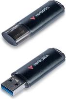 "Verbatim V200 Metal USB atmintinė 64GB - USB 3.2 Gen 1, iki 200MB/s skaitymo ir 80MB/s rašymo sparta, tvirtas aliuminio korpusas, patvari, kompaktiška atmintinė, skirta asmeniniams kompiuteriams, kompiuteriams, nešiojamiesiems kompiuteriams