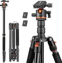 "Victiv" fotoaparato trikojis, 198 cm nešiojamas kelioninis trikojis, "2-in-1" trikojis ir monopodas su 360° panoramine rutuline galvute, skirtas DSLR "Canon Nikon Sony", aliumininis fotoaparato trikojis, trikojai "iPhone" išmaniesiems telefonams