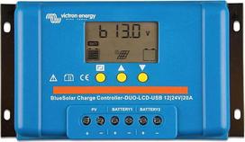 "Victron Energy BlueSolar PWM DUO-LCD&USB 12/24 V 20 A įkrovos valdiklis
