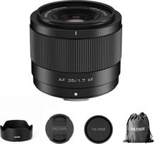 "Viltrox" 35 mm F1.7 X-Mount objektyvas "Fuji", APS-C automatinio fokusavimo standartinis objektyvas "Fujifilm X-Mount" fotoaparatams X-T5, X-H2, X-T50, X-M5, X-T30 II, X-Pro3, X-S20, X-E4