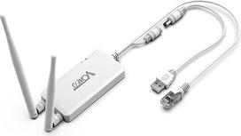 "Vonets VAP11S" 2,4 GHz pramoninis mini "WiFi" maršrutizatorius, belaidžio ryšio tilto kartotuvas, 2 RJ45 Ethernet prievadai ir 2 išorinės antenos, palaiko elektronines svarstykles, SPS ir kitas programas
