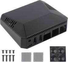 "Waveshare Argon ONE V3" aliuminio lydinio korpusas "Raspberry Pi 5", su įmontuotu aušinimo ventiliatoriumi, be M.2 SSD lizdo