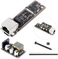"Waveshare ESP32-S3 ETH" programavimo plokštė, 10/100Mbps RJ45 Ethernet prievadas, "Wi-Fi" ir BT palaikymas, 240 MHz dviejų branduolių procesorius, įmontuotas C tipo prievadas ir TF kortelės lizdas, PoE modulis