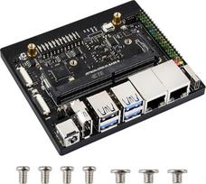 "Waveshare Jetson Orin Nano/NX Super Dual Ethernet" bazinė plokštė, pagrįsta "Jetson Orin Nano" ir "Jetson Orin NX" moduliais, suderinama su "Jetson Orin Nano Super AI Development Kit" bazine plokšte