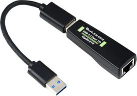 "Waveshare" USB 3.2 Gen1-Gigabit Ethernet keitiklis be tvarkyklės, prijungtas ir veikiantis, suderinamas su įvairiomis sistemomis