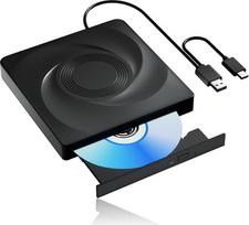 "Wbacon Bluray" išorinis išorinis "Blu Ray" diskas kompiuteriui "Blu Ray" įrašymo įrenginys su USB 3.0 ir C tipo CD/DVD įrašymo įrenginiu "Blu Ray" grotuvas kompiuteriui su "Windows MacOS" nešiojamuoju ir staliniu kompiuteriu