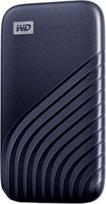 "WD My Passport SSD" 1 TB mobilioji SSD saugykla (NVMe technologija, suderinama su USB-C ir USB 3.2 Gen-2, skaitymas 1050MB/s, rašymas 1000MB/s) Vidurnakčio mėlyna