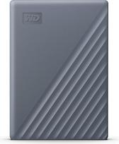 "WD My Passport" kietasis diskas, veikiantis su USB-C, 2 TB (mobilusis kietasis diskas, apsauga slaptažodžiu, atsarginio kopijavimo programinė įranga, USB 3.2 Gen 1, 3 metų garantija) Silicio pilka