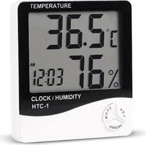 "Wellhise HTC-1" skaitmeninis termometras Temperatūros ir drėgmės matuoklis Higrometras Stalo signalas