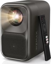 "WEMAX" išmanusis projektorius su "Google TV" ir "Netflix" licencija, 500 ISO liumenų, 1080P (4K), 8 taškų automatinio kopijavimo ir automatinio fokusavimo funkcija, atsparus dulkėms, "Dolby Audio", nešiojamasis projektorius futbolo vakarams, žaidimams