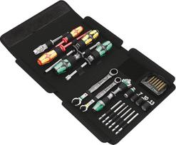 "Wera" 05035927001 "Kraftform Kompakt SH 1 Plumbkit" daugiafunkcinių įrankių rinkinys, 25 dalių aukštos kokybės dėkle