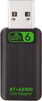 "WiFi 6 AX900" USB adapteris - "Bluetooth 5.3", dviejų dažnių 2,4 GHz/5,8 GHz belaidžio tinklo priedėlis, "Win 11" be tvarkyklių, "Realtek RTL8851BU" mikroschemų rinkinys, integruota dviguba antena