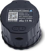 "WiFi" teleskopinis fotoaparatas, elektroninis okuliaras, 4 MP 2K elektroninis teleskopo okuliaras, palaiko 1080P vaizdo įrašymą ir 1920 x 1080 nuotraukų, skirtas astrofotografijai (juodas)