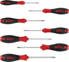 "Wiha SoftFinish" atsuktuvų rinkinys (01299) 7 dalių I Atsuktuvų rinkinys kasdieniam naudojimui, amatams, pramonei I Atsuktuvų įrankis Torx