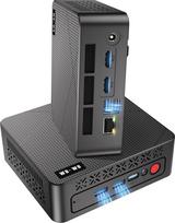 "wo-we" mini kompiuteris, P6-lite "AMD Ryzen 5 3500U" (iki 3,7 GHz), 8GB DDR4, 256GB SSD, mini stalinis kompiuteris, dvigubas HDMI/RJ45/USB 3.2/Type-C/WiFi 5/BT5.0/Palaiko trigubą 4K ekraną
