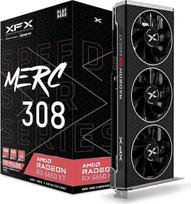 "XFX Speedster MERC308 Radeon RX 6650XT" juodos spalvos žaidimų vaizdo plokštė su 8GB GDDR6 HDMI 3xDP, AMD RDNA 2 (RX-665X8TBDY)