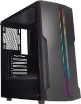 "Xilence Xilent Blade X512.RGB" žaidimų kompiuterio korpusas, RGB ATX Midi Tower, pilkas/juodas