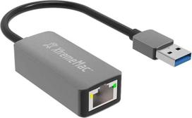 "XtremeMac" USB-A-Eterneto LAN adapteris, RJ45, "Plug & Play", 10/100/1000Mbps tinklo adapteris, suderinamas su visais USB-A įrenginiais, kokybiškas aliuminio korpusas - kosminės pilkos spalvos