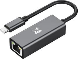 "XtremeMac" USB-C ir Ethernet LAN adapteris, 10/100/1000Mbps, RJ45, "Plug & Play", greitas ir tvirtas, aliuminio korpusas, skirtas "MacBook", "iPad", "Samsung" ir kitiems USB-C įrenginiams - kosminės pilkos spalvos