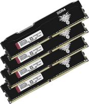 "Yongxinsheng" DDR4 2666MHz 32GB rinkinys (8GBx4) stalinių kompiuterių operatyvioji atmintis PC4-21300 UDIMM Non-ECC Unbuffered 1.2V 288-Pin CL19 PC kompiuterio atminties modulis Atmintis