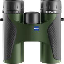 "ZEISS Terra ED" 10x42 vandeniui atsparūs, greitai fokusuojantys žiūronai su dengtu stiklu, užtikrinantys optimalų aiškumą bet kokiu oru, skirti paukščių stebėjimui, medžioklei, ekskursijoms, žali