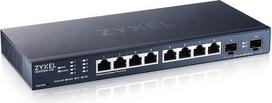"Zyxel" 8 prievadų daugiagigis 2,5G debesijos/išmanusis valdomas komutatorius su 2 x10G SFP+, montuojamas ant stalo arba sienos [XMG1915-10E]