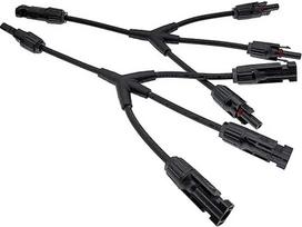 1 Paar Solar-Photovoltaik-Panel-Adapter-Kabelverbinder, Y-Stecker, 4-Wege-Stecker, 1 T3