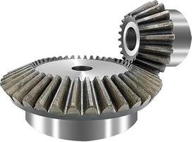 1 rinkinys iš 1: 1.5/2/3 1/1.5/2/2/2.5 modulinė kūginė pavara 15-45 dantų 45# plieninė mechaninė galios perdavimo transmisija (1M15T-30T)