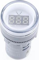 1 stücke Signal licht 22mm LED skaitmeninis voltmetras licht tester kombination messbereich 60-500V AC (balta)