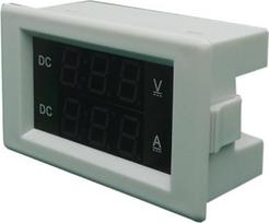1 x nuolatinės srovės įtampos matuoklis 0-600 V (baltas, DC0-100 V)