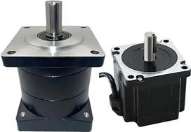1 x Planetenreduzierer PX86, Verhältnis 3, 4, 5, 6, 8, 10 a, Einlassloch 14 mm mit NemaSteppe-Motor 86 x 78, Nm, A, einfach (Verhältnis 8 zu 1)