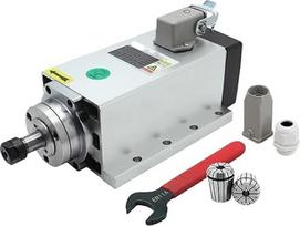 1,5 kW suklio variklis 110 V/220 V ER11 400 Hz 24000 aps/min + ER11A veržliaraktis + 2 dalių ER11 griebtuvas 4 mm 6 mm (110 V)