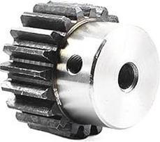 1,5 Modul Stirnradritzel 15 Zähne Stahlzahnrad for mechanische Getriebe - 6-16 mm Bohrung, 1 Stück(15t Inner Hole 6mm)