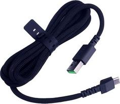 1,9 m ilgio "Micro USB" įkrovimo kabelis, suderinamas su "Razer Viper Ultimate", "Basilisk Naga Pro", "DeathAdder V2 Pro", žaidimų pelės kabeliu (juodas)