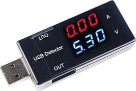 1-10Pcs Rot + Blau Dual USB Strom Spannung Lade Detektor Tester Batterie Voltmeter Amperemeter Ladegerät (10Pcs)