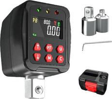 1/2" skaitmeninis dinamometrinio veržliarakčio adapteris, ±1% tikslumas, 0,9-340Nm diapazonas, išankstinių nustatymų ir duomenų saugojimas, LCD ekranas su didžiausio ir mažiausio greičio režimais pramonėje (340N)
