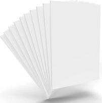10 baltų putplasčio plokščių pakuotė 40 x 60 cm - nerūgščios montavimo plokštės, skirtos meniniams, mokykliniams projektams ir pristatymams