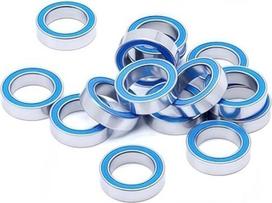 10 Stück 6700RS 10 x 15 x 4 mm Lager ABEC-7 6700-2RS Chromstahl-Kugellager mit blauer Gummidichtung