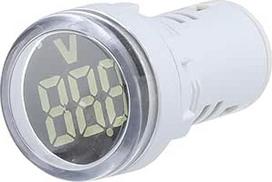 10 stücke Weiß 22mm skaitmeninis voltmetras Runde AC 20-500V Spannung Tester Meter Monitor Power LED Anzeige 30x30mm