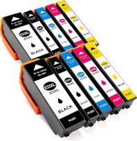 10 suderinamų rašalo kasečių pakuotė pakeičia "Epson 33XL T3351 Orange Epson Expression Premium XP-7100 XP-900, XP-830, XP-540, XP-530, XP-645, XP-640, XP-635, XP-635, XP-630