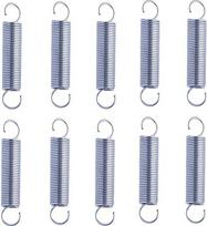 10 vnt. 0,6 mm skersmens vielos, 6 mm išorinis skersmuo, 20-120 mm ilgis, nerūdijančio plieno prailgintuvas su dviguba kablio spyruokle (80 mm)
