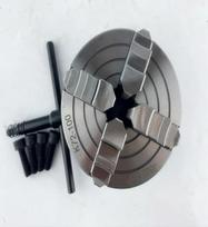 100 mm tekinimo staklių griebtuvas Spiralinis griebtuvas 4 žandikauliai Viengubas griebtuvas K72-100 Mini metalinis griebtuvas