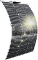 100 W 18 V saulės kolektorius Lankstus monokristalinis lankstus saulės modulis, skirtas 12 V akumuliatoriams, nameliams ant ratų, kemperiams, furgonams, laivams, valtims, balkonams ir kitiems nelygiems paviršiams