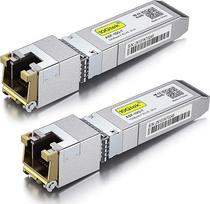 10Gtek [2 pakuotės HPP, HP Aruba suderinamas 10Gb SFP+ RJ45 modulis, varinis 10GBase-T siųstuvas, iki 30 metrų